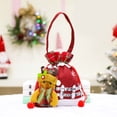 thumbnail image 2 of Christmas Candy Bags with Handle Xmas Cartoon Drawstring Gift Pouch Party Favors, 2 of 16