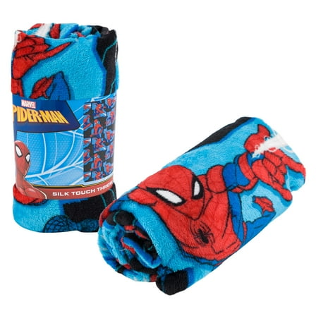 Marvel Spider-Man Silk Touch Throw Blanket - 40x50" - 100% Polyester, Spiderman, Boys