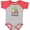 Baseball Heather and Red, variant on Inktastic My 2nd Christmas with Santa Reindeer and Tree Boys or Girls Baby Bodysuit