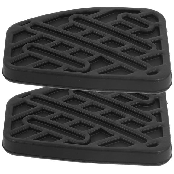 IBASETOY 1Pair Car Brake Pedal Pads Black Rubber Foot Pedal Covers Durable Nbr Material