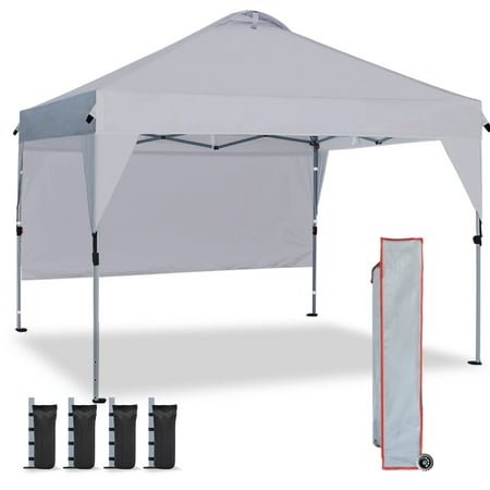 Eurmax Grey 10x10 Picnic Canopy Collapsible Gazebo with Vents