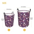 thumbnail image 4 of Uemuo Cute Squirrel Floral Pattern Circular Laundry Hamper Basket with handles,Collapsible laundry basket,Large capacity laundry hamper,Laundry Organizer-, 4 of 8