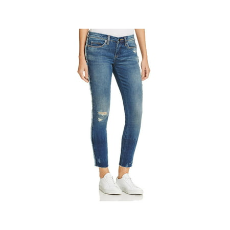 Blank NYC Womens Frays For Days Medium Wash Classic Rise Skinny (Best Independent High Schools In Nyc)