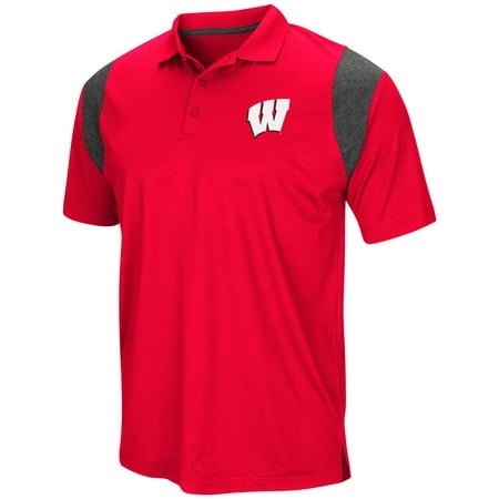 University of Wisconsin Badgers Men's Polo Short Sleeve Polo Shirt