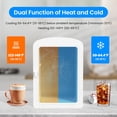 thumbnail image 5 of Simple Deluxe Mini Fridge with Observation Window, 6L/9 Can, Portable Warmer & Cooler, Personal Refrigerator, AC/DC, White New, 5 of 9