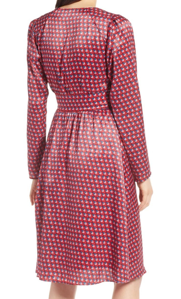 halogen faux wrap dress