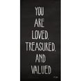 thumbnail image 3 of Jaxn Blvd. 14x24 Black Modern Framed Museum Art Print Titled - You Are Loved, Treasured and Valued, 3 of 5