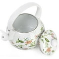 thumbnail image 4 of 2.3 Quart Vintage Enamel Tea Kettle Whistling for Stove Top Floral on Steel Home, 4 of 6