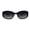 Black Tortoise Smoke, variant on SA106 Womens Classy 90s Fashion Narrow Oval Plastic Sunglasses Black Tortoise Smoke