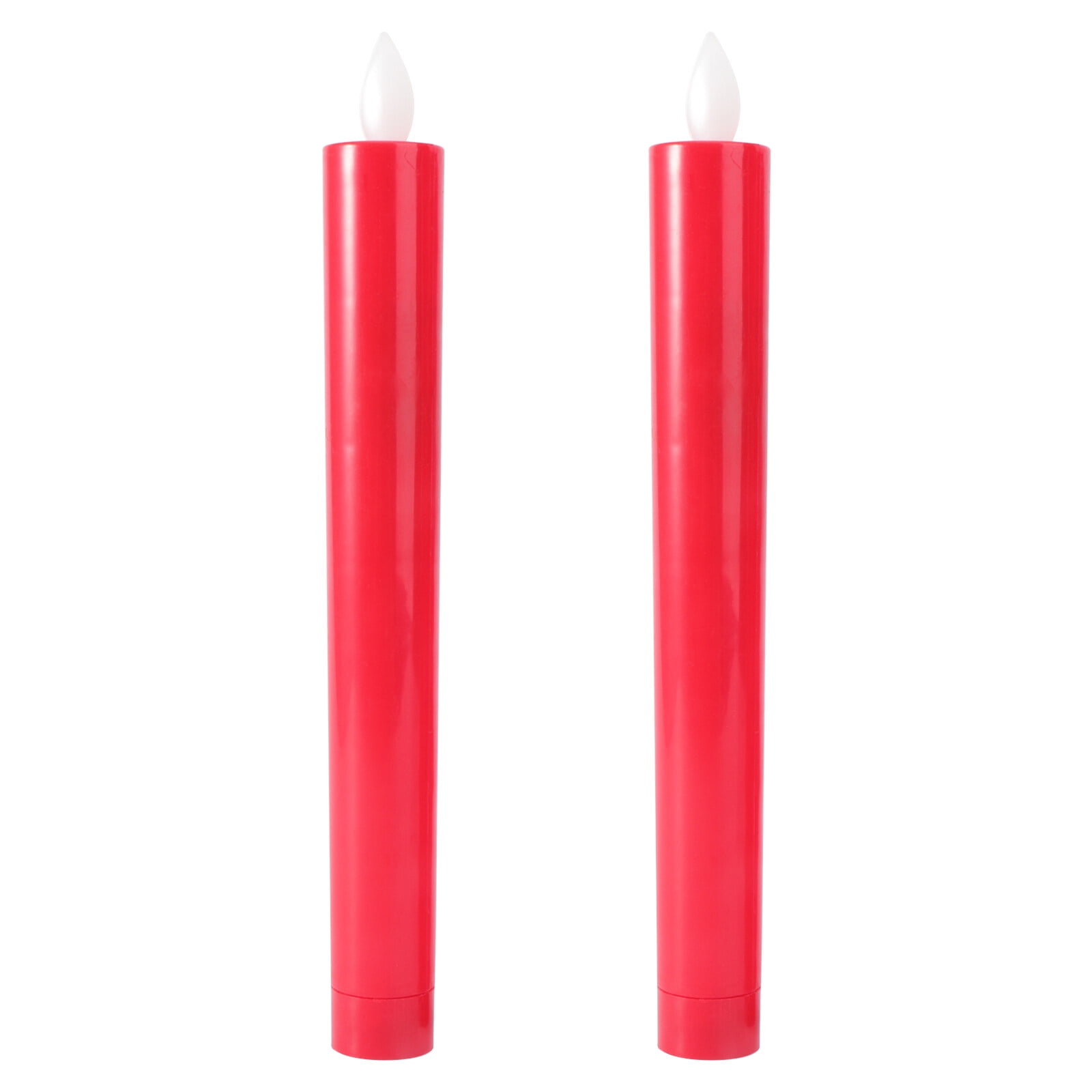 1 Pair Flameless Candle Flickering Smokeless LED Candle for Home ...