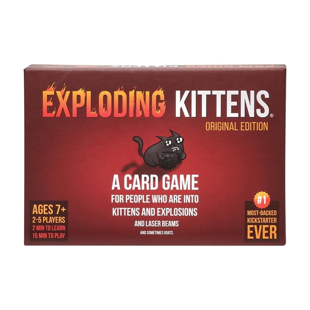 Juego de cartas Exploding Kittens, edición original, más de 7 años