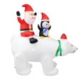 thumbnail image 4 of Inflador para Exteriores, Decoraciones para Patio, Sentado, Figura de Papá Noel, Estacas con Correa de Fijación, Juegos Navideños Inflables para Calle Colco Juguetes inflables, 4 of 8