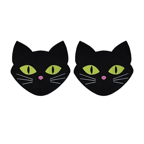 10 pegatinas de silicona con forma de gato para vestidos sin tirantes. sin luminoso