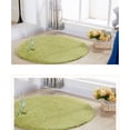 thumbnail image 2 of Advancent Alfombra de felpa corta redonda de 60cm, antideslizante, y gruesa, para dormitorio, salón, manta, silla, cojín, alfombra, Decoración del hogar Caqui, 2 of 6