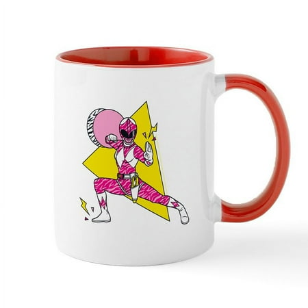 

CafePress - Power Rangers Pink Ranger Defens - 11 oz Ceramic Mug - Novelty Coffee Tea Cup