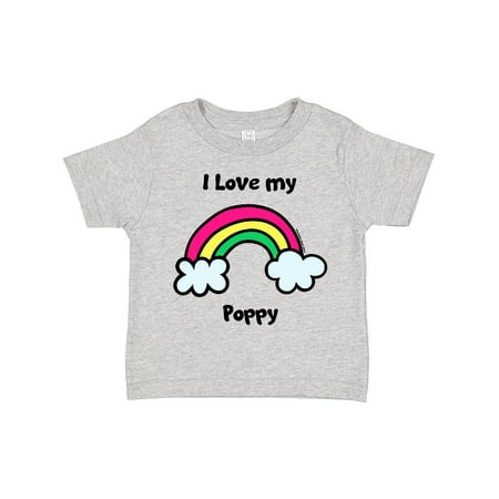 

Inktastic I Love My Poppy Gift Toddler Boy or Toddler Girl T-Shirt