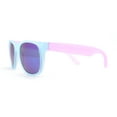 thumbnail image 3 of Photochromic Color Changing Frame Matte Sport Horn Rim Sunglasses Blue Pink - Blue Mirror, 3 of 4