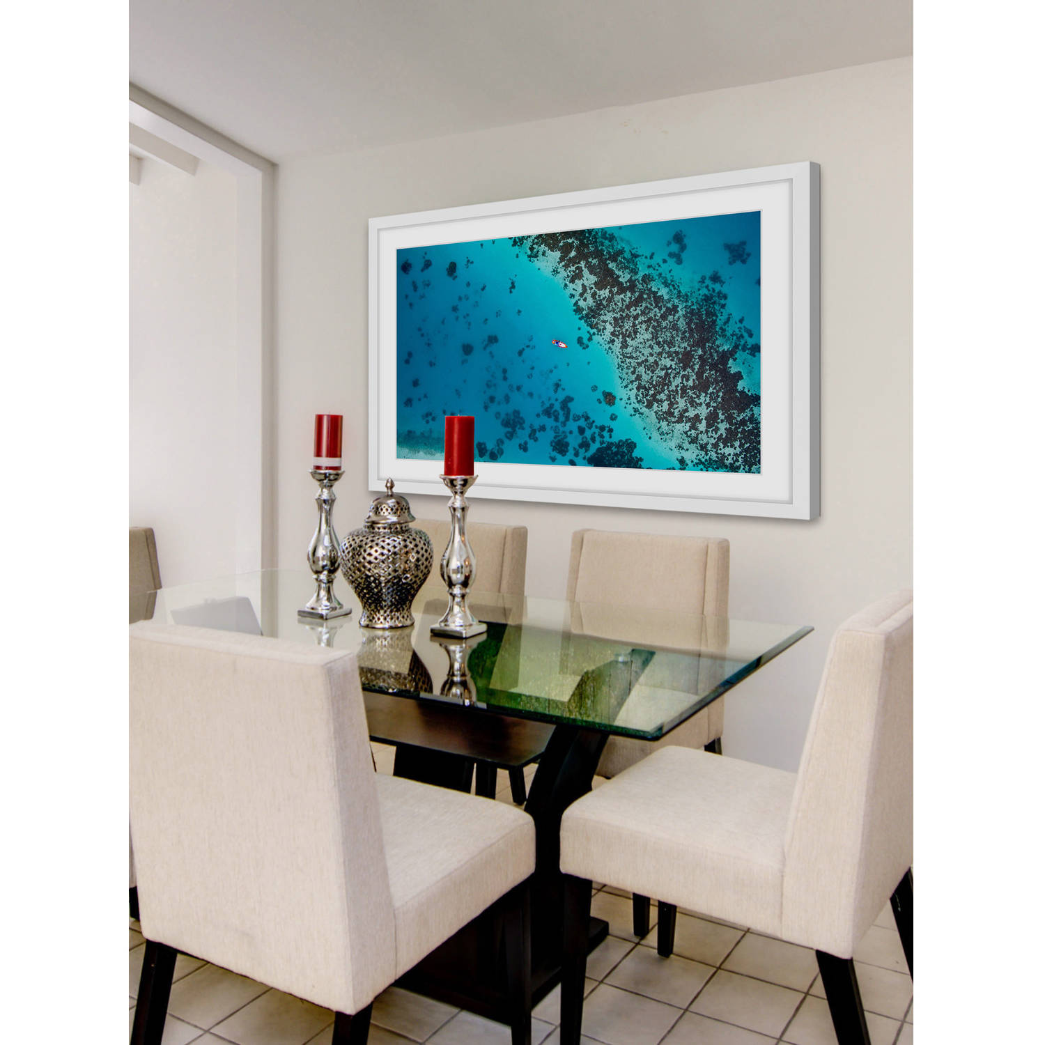 Marmont Hill "Floating Deserted" by Hassan Ishan Framed Painting Print