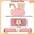 thumbnail image 2 of Set de diadema y calcetines con forma de flor para bebés COZYOFFI para niñas de 0 a 6 m, 2 of 6