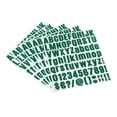 thumbnail image 1 of Unique Bargains Vinyl Self Adhesive Letter Number Sticker Decal Kit, Green 81 Piece 10 Sheets, 1 of 5