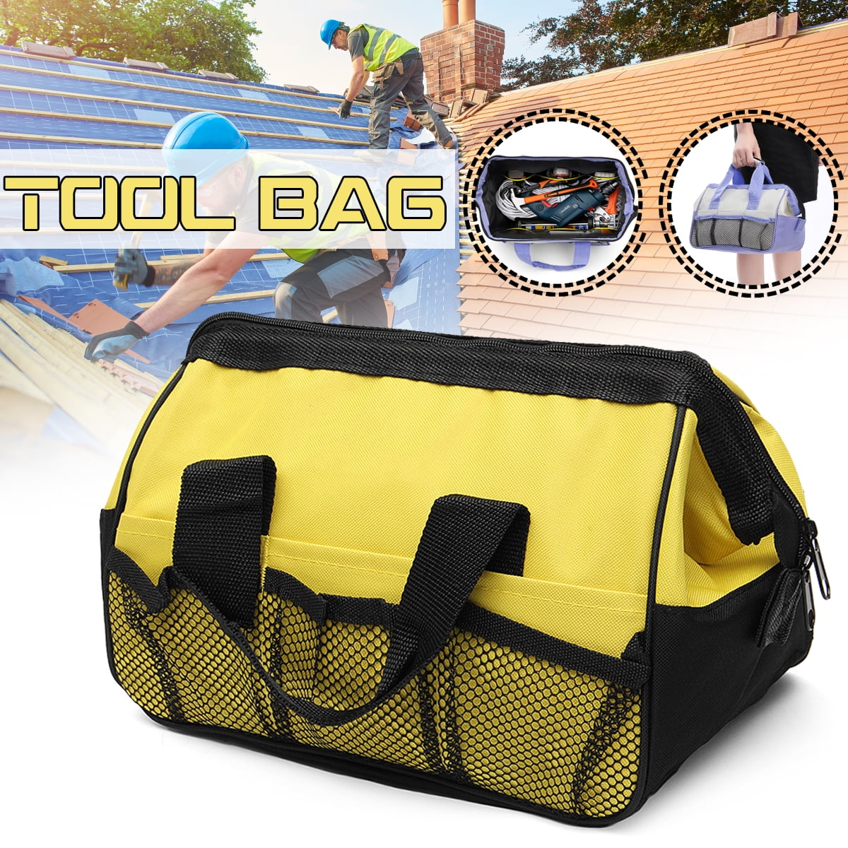12-inch Tool Box Black//Yellow