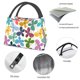 thumbnail image 4 of Easygdp Colorful Butterflies Bolsa de Almuerzo Insulada Reutilizable, Bolsa de Mano y Bandolera para Oficina, Trabajo, Viajes, 4 of 6