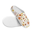 thumbnail image 3 of Goofa Autumn Print Womens Mens Cotton Lightweight House Slippers , Washable Home Slippers,Indoor Comfy Bedroom Cozy Slippers-40/41, 3 of 7