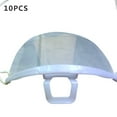 thumbnail image 1 of Langgg 10pcs Disposable Restaurant Servant Anti Fog Plastic Mouth Mask Transparent Shield Mask for Catering Food, 1 of 6