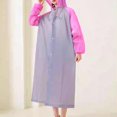 thumbnail image 5 of Adult Long Waterproof Rain Poncho Heavy Duty Hooded Raincoat Full Length for Hiking, Camping, Fishing & Outdoor Activities, 5 of 5