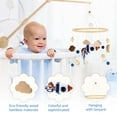 thumbnail image 4 of SDOTXA Baby Musical Crib Mobile Wooden Hanging Baby Bed Bell with Felt Balls Cloud Star Wood Crocheted Mobile Newborn Toys Cot Bed Pendant Decoration for Infants Boys Girls Bedroom, 4 of 8