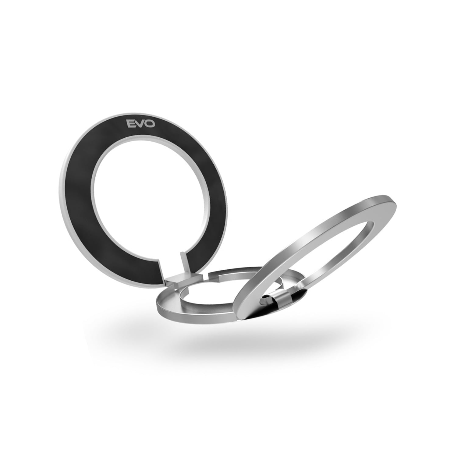 EVO PO2 Magnetic Mobile Ring Holder for Wireless Charging Devices - White