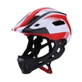 thumbnail image 2 of Colaxi Casque de Vélo pour Enfants Casque de Cyclisme Casque Intégral Équipement de Protection Casquette Résistante aux Impacts Casque de Vélo de Montagne pour Planche à Roulettes BMX Blanc Rouge, 2 of 8