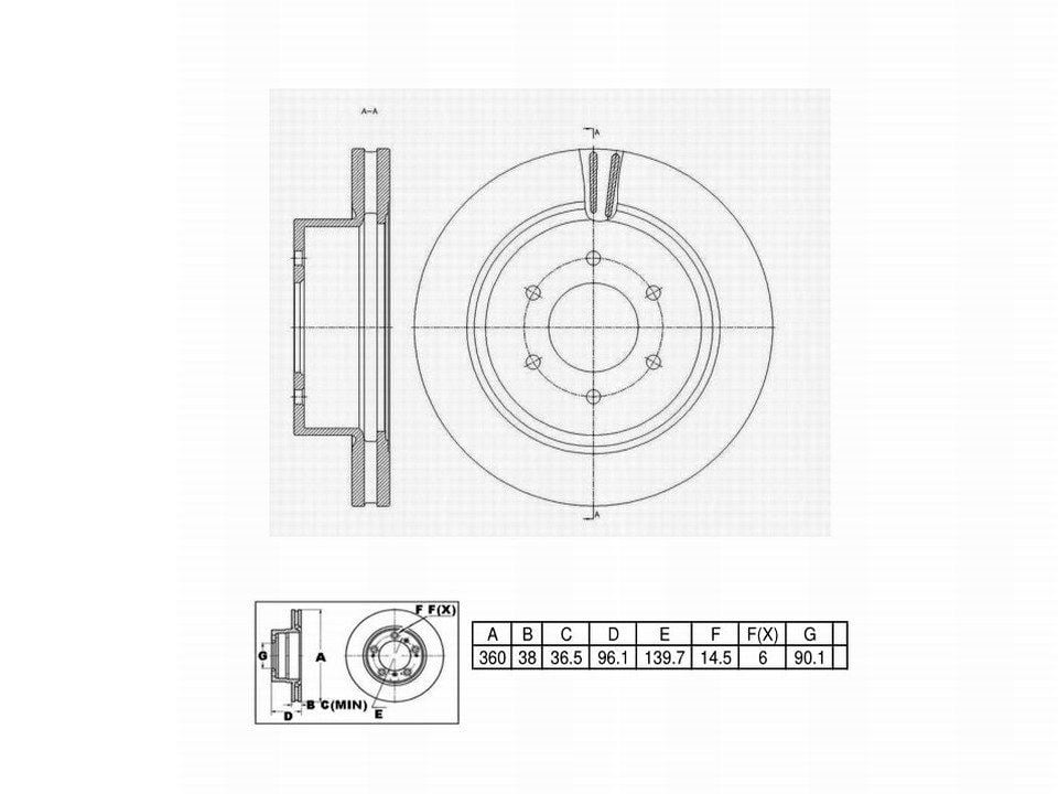 Winstop Brake Rotor, Front WS250722, Nissan TITAN XD 2023-2016