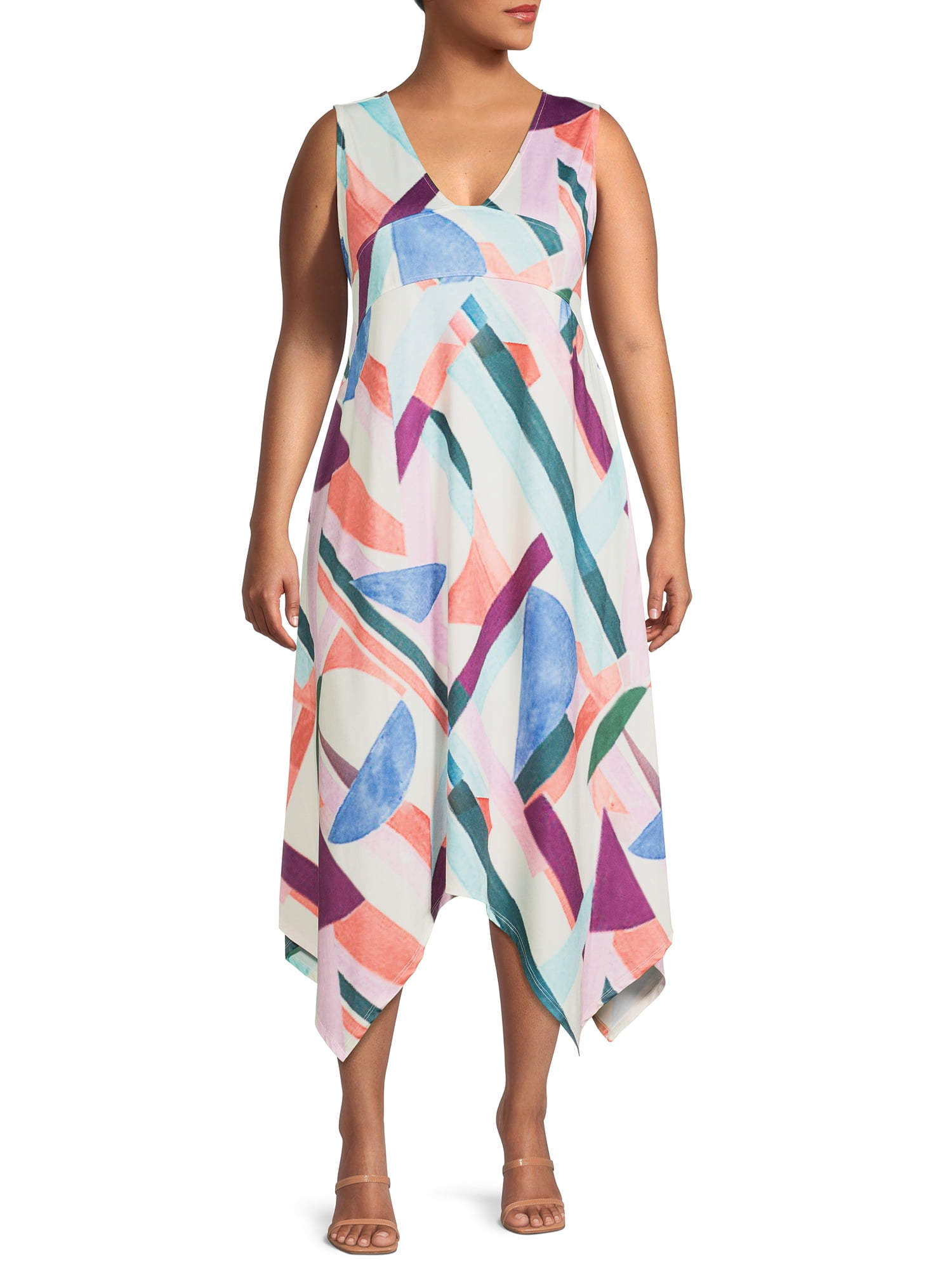 Plus size cheap handkerchief dress