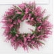 thumbnail image 2 of Corona de hojas de eucalipto artificiales, corona de follaje artificial, corona decorativa para el hogar, corona de follaje realista para repisa de chimenea, puerta, pared, barandilla de, 2 of 8