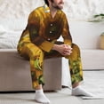 thumbnail image 7 of Kdxio Sky Golden Sunflower Field Men’s Pajama Set Pajamas For Men 2 Piece PJ Set with Men Pajama Pants and Long Sleeve T-Shirt Lounge Set-XX-Large, 7 of 7
