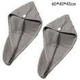 thumbnail image 2 of 2 Pack Waffle Long Hair Bandana Wrap Terry Cloth Quick Absorb Dry For Women Wet Hair, 2 of 5
