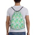 Drawstring Backpack Cute Alpaca 1 Splash Proof Small Drawstring Gym