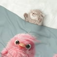 thumbnail image 2 of Yiaed Adorable Pink Fluffy Birds Print Dog Blankets-Cat Blanket Washable for Couch Protection,Puppy Blanket, Soft Plush Reversible Throw Furniture Protector-Large, 2 of 8