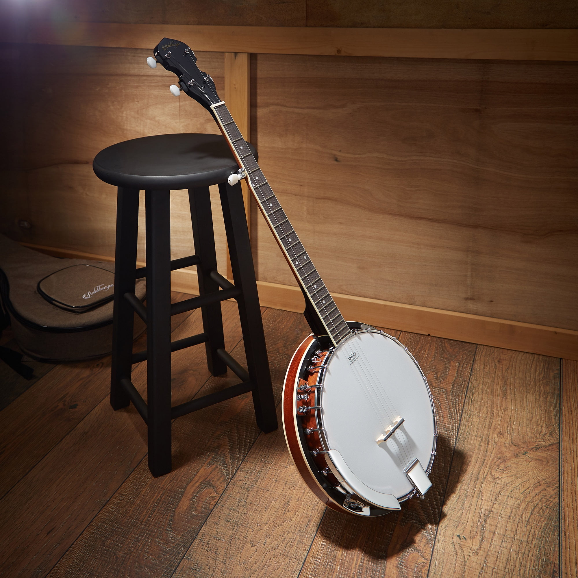 Ashthorpe 5-String Banjo with 24-Brackets and Geared 5th Tuner