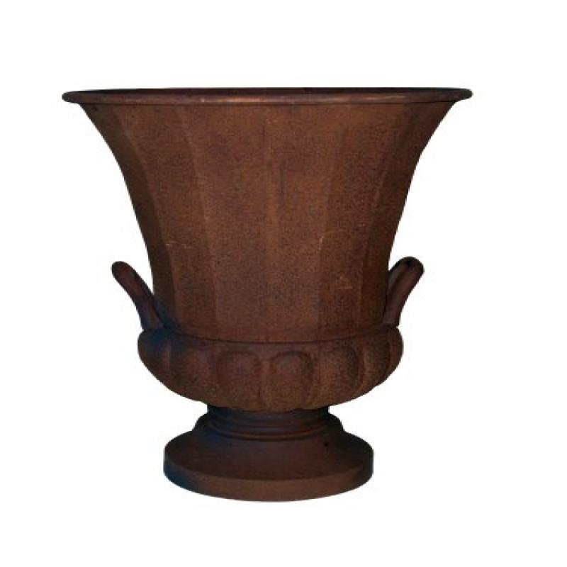 Gardman 8229 Rustic Grecian Style Urn Planter with Handles, 15" Long x