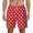 White, variant on Red Polka Dot for Men's Swimming Trunks Swim Trunks Quick Dry Swim Shorts with Mesh Lining Funny Swimwear Bathing Suits