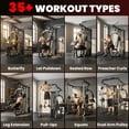 thumbnail image 4 of Soozier All-in-One Home Gym Smith Machine with 143LBS Weight Stack, 4 of 10