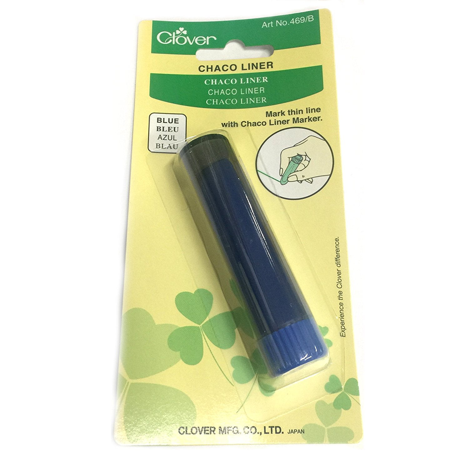 Clover Thin Line Chaco Liner / Chalk Wheel Liner Marker Clover Art No