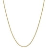 Luxury Chain Co. 18k Gold over Sterling Silver Italian 2mm Cable Chain Necklace, 14"