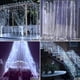 thumbnail image 2 of Luz De Cortina Led 300 Leds Cadena De Luces 3x3m Luces De Hadas Con Control Remoto 8 Modos Ip44 Impermeable Blanco, 2 of 4