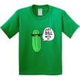 thumbnail image 3 of Inktastic Just Dill with It Chill Dill Pickle in Sunglasses Youth T-Shirt, 3 of 5