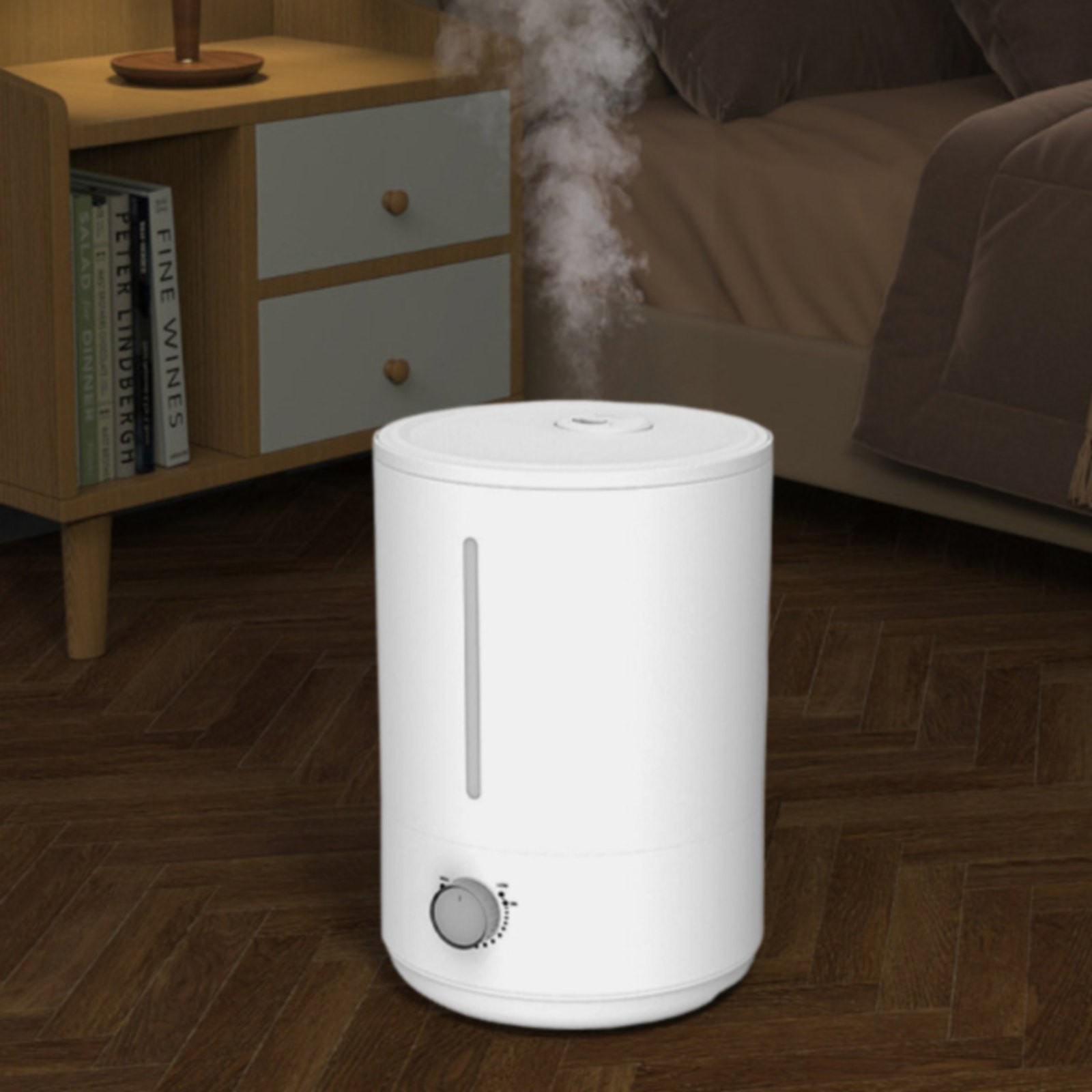 Goowood Humidifiers for Bedroom 4L Cool Mist Humidifier for Large Room Baby Air Humidifier with Essential Oil Diffuser and Night Light