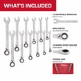 thumbnail image 5 of Hyper Tough Reversible Ratcheting Wrench Set, Metric, 12 Pieces, 5 of 10