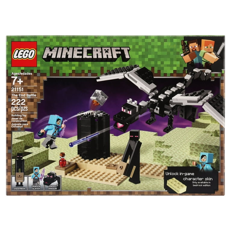 LEGO Minecraft The End Battle 21151 & Manual Incomplete Missing Pieces